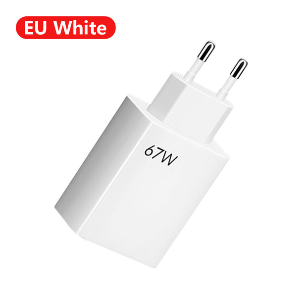 67W ultra fast charging charger with fast flash charging head - Follow yourDream