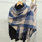 Scarf Winter Women's New Color Grid Imitation Cashmere Scarf Autumn Winter Thick Fashion Warm Versatile Scarf Shawl