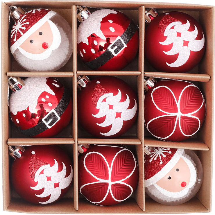 6CM 9 Christmas Balls Christmas Decorations Christmas Tree Decorations Small Pendants - Follow yourDream