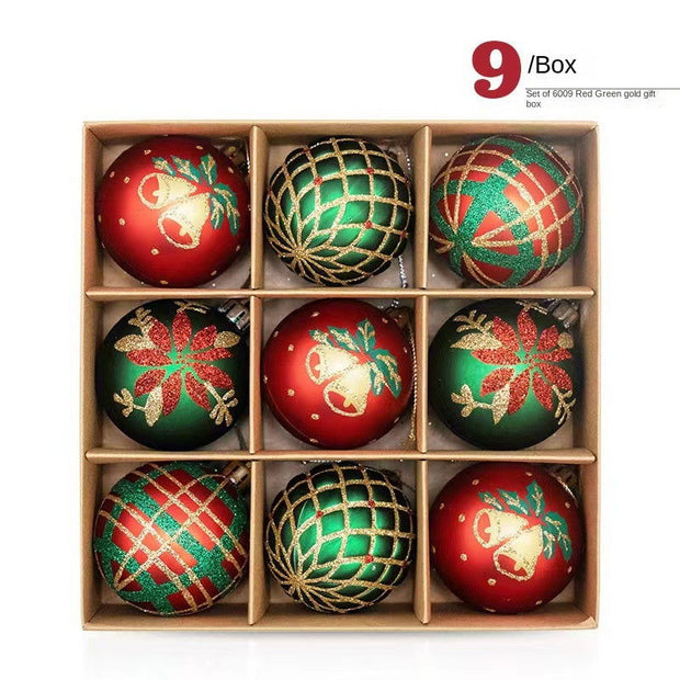 6CM 9 Christmas Balls Christmas Decorations Christmas Tree Decorations Small Pendants - Follow yourDream