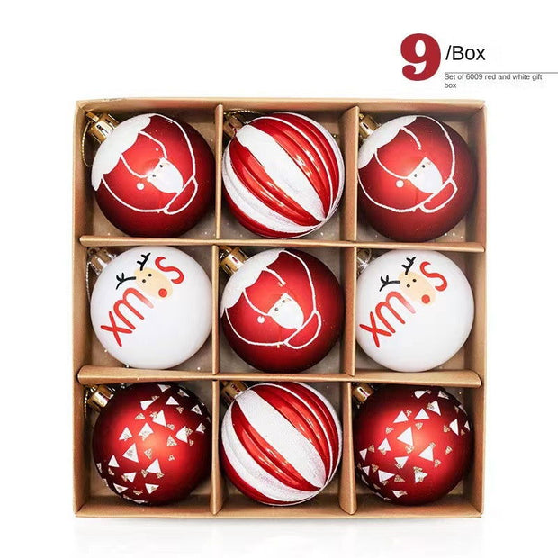 6CM 9 Christmas Balls Christmas Decorations Christmas Tree Decorations Small Pendants - Follow yourDream