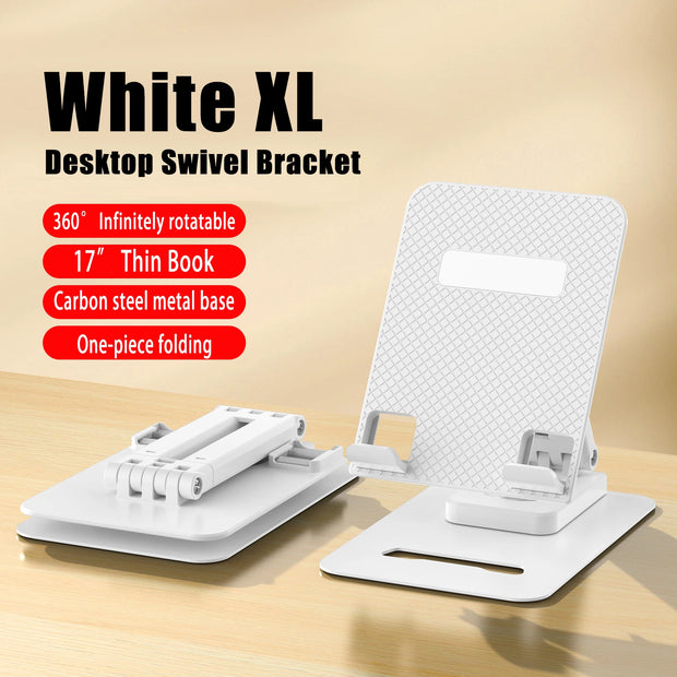 Metal enlarged flat plate rotating bracket desktop flat plate support bracket multifunctional lifting and folding