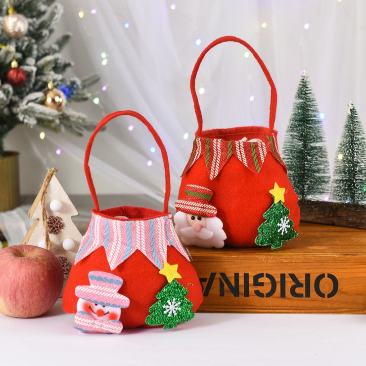 New Christmas Safe Fruit Bag Christmas Candy Bag Gift Bag Christmas Party Children's Cartoon Gift Bag