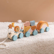 Wooden Train Birthday Toy  Montessori Toys Baby Educational Toys  Wooden Trolley  Baby Learning Toys  Number Of Wood Baby's Toys