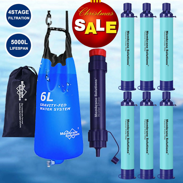 Gravity Water Filter Straw,Camping Water Filtration System|Water Purifier Straw