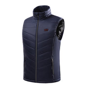 Heated vest, intelligent constant temperature heating suit, men's style electric vest, outdoor warm and cold proof heating vest