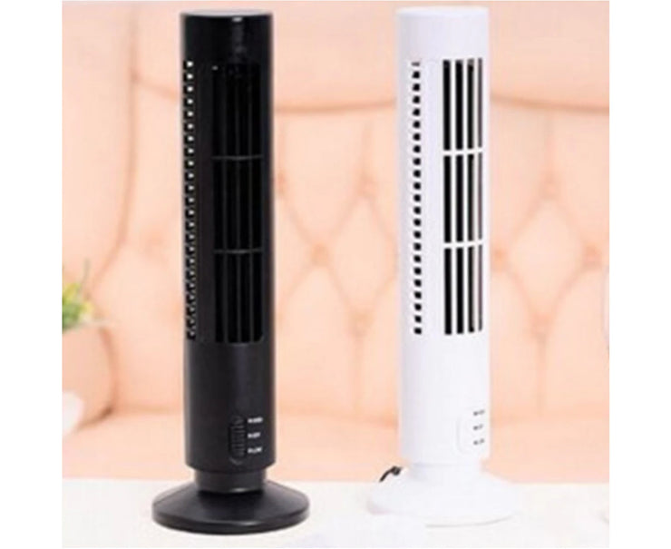 Mini USB Rechargeable Home Office Desktop Summer Air Cooler Cooling Tower Fan-Black