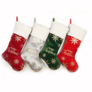 Christmas Stocking Decorations Embroidered Decorations Christmas Hot Stamped Socks