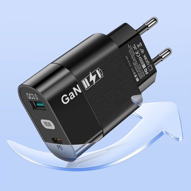 65W Gallium Nitride Charger GaN Charging Source Fast Charging Phone Charging Head