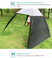 Pop Up Beach Tent Sun Shade Shelter Anti-UV Shelter Fully Automatic Folding Camping Tent