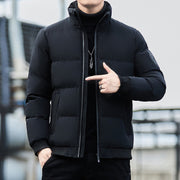 Cotton jacket men's tiger head winter thick coat cotton jacket trendy brand autumn and winter hooded short workwear bread with