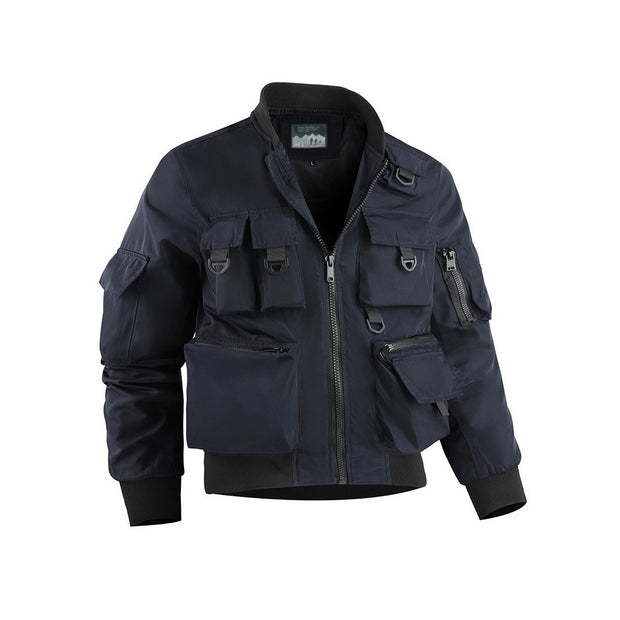 Pilot jacket, men's baseball jacket, functional multi pocket jacket, European and American three proof assault suit, workwear