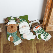 Christmas decorations candy socks gift socks Christmas socks gift bags knitted green Christmas socks