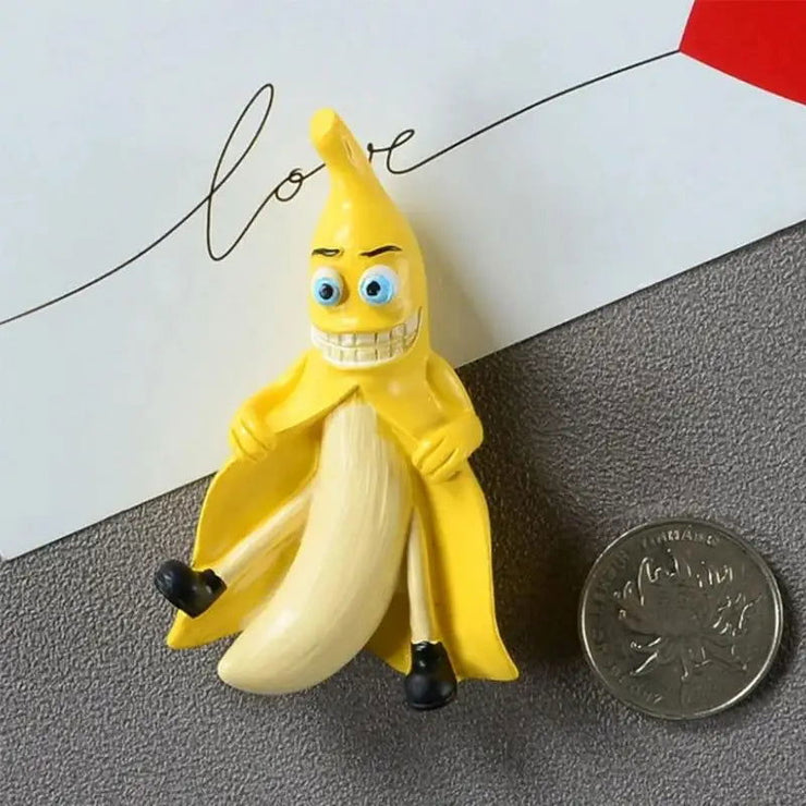 7CM Magnet Funny Creative Three-dimensional Fridge Cute Fruit Banana And Avocado Refrigerator Magnet Novelty & Gag Toys - Follow yourDream