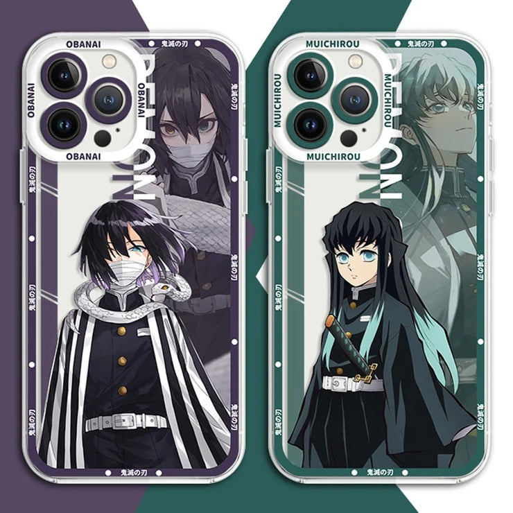 Ghost Slayer Phone Case Suitable for 15 Apple 14 Transparent iPhone 13 Pro Anime