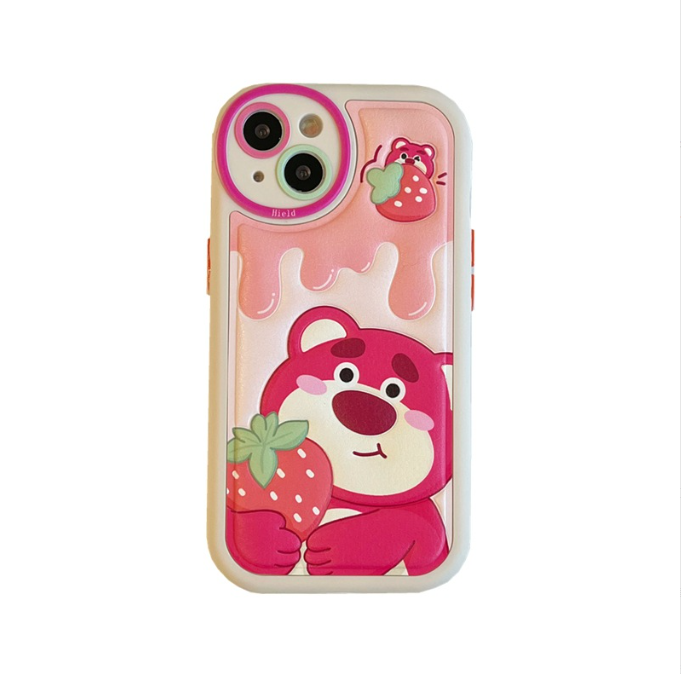 Cute Bear Suitable for iPhone 14 promax Apple 13 Phone Case 12 New 11 Cartoon xs Leather Soft Cover