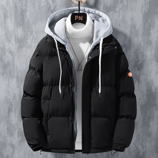 Men's winter clothing, winter new styles, trendy, cool, windproof, cold resistant, warm, loose oversized hooded cotton jacket, men's clothing