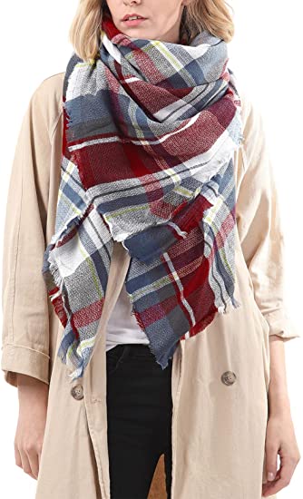 women scarves-grey brown