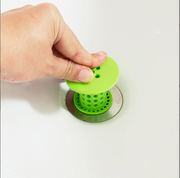 Bath Stopper Plug Sink Strainer Filter Sewer Dredge Device Shower Hair Stopper Bathroom Drain Hair Catcher bathroom accessories（green）