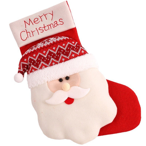 Large Christmas Socks Decoration Santa Claus Snowman Elk Christmas Bag Candy Socks Christmas Socks Gift Bag