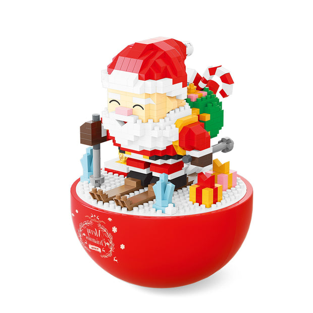 Santa Claus Tumbler Ornament Model Assembly and Gift Giving