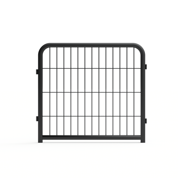 8-panel dog fence, 24 inch small dog pet fence, portable indoor pet game fence. Black, 22.2 inches wide x 23.6 inches high. - Follow yourDream