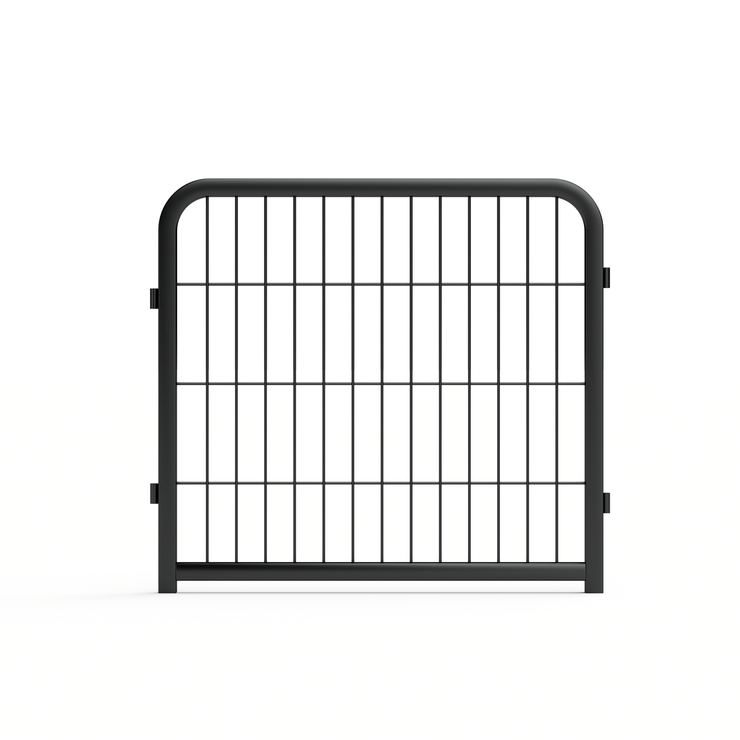 8-panel dog fence, 24 inch small dog pet fence, portable indoor pet game fence. Black, 22.2 inches wide x 23.6 inches high. - Follow yourDream