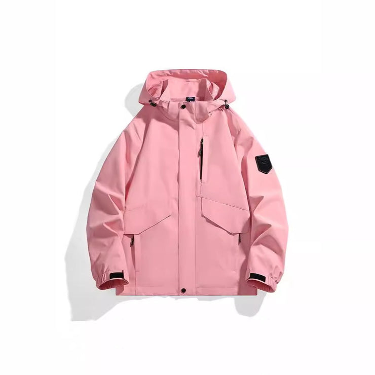 Spring new outdoor sports and leisure couple fashionable solid color assault suit for men, windproof, waterproof, breathable and - Follow yourDream