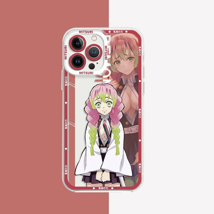 Ghost Slayer Phone Case Suitable for 15 Apple 14 Transparent iPhone 13 Pro Anime