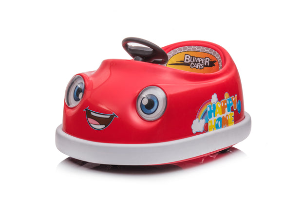 Bumper Car for Kids 1-6 Years Old Children's Electric Car with Pushrod Dinner Plate Music Rocking Horse Mode