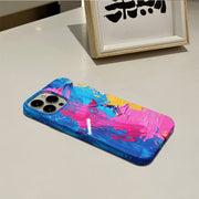 Ins style oil painting Apple 15pm phone case 16pro protective case 13pm phone case 2-in-1 film case 12 women