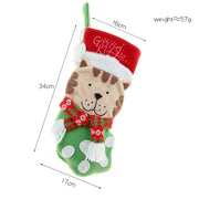 New Christmas Decoration Pendant Cat Claw Pet Candy Bag Gift Bag Cat Dog Christmas Socks Gift Bag