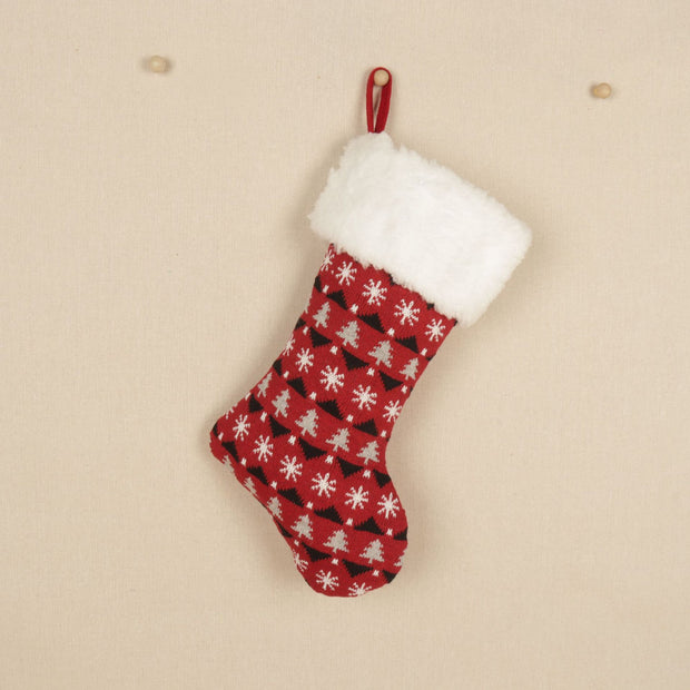 Christmas Knitted Socks Christmas Decorative Socks Candy Gift Bag Hanging Christmas Socks Hanging Gift Bag