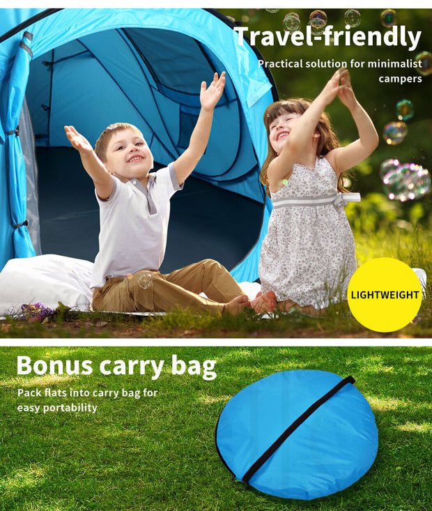 Mountview Pop up Camping Tent Beach Outdoor Family Tents Portable 4 Person Dome