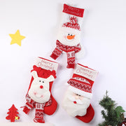 Large Christmas Socks Decoration Santa Claus Snowman Elk Christmas Bag Candy Socks Christmas Socks Gift Bag