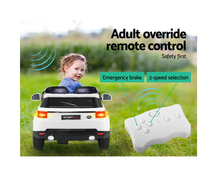 Kids Electric Ride on Car SUV Range Rover-Inspired Cars Remote 12V White