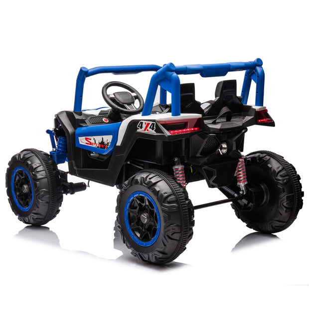 Side by Side 4x4 Ride on Off-Road Truck with Parent Remote Control, Battery Powered Electric Car - Follow yourDream