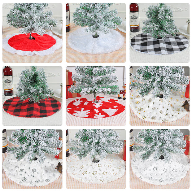 Small mini Christmas tree skirt decoration desktop Christmas tree decoration Christmas supplies