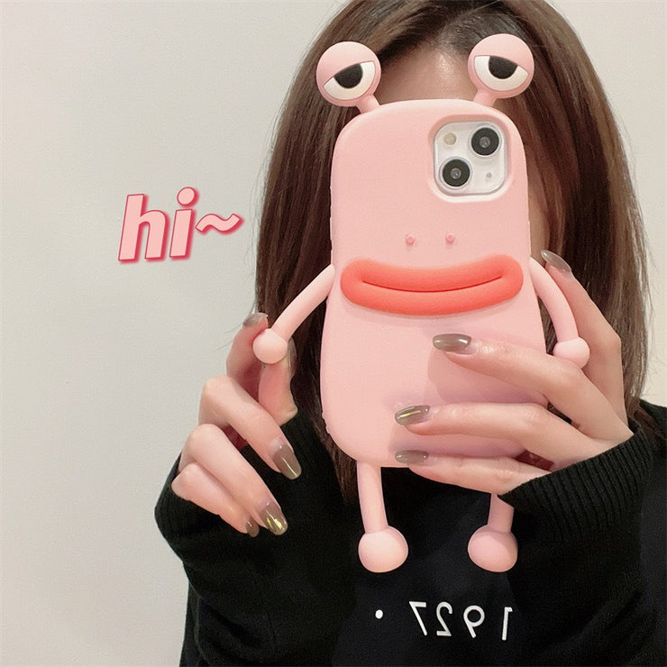 Sausage Mouth Frog Prince iPhone 14 Apple 15 Suitable 11/13 Pro Max Phone Case