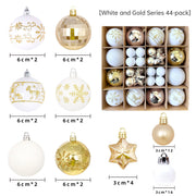 Christmas decoration 6cm electroplated ball plastic ball special-shaped painted Christmas ball gift Christmas tree pendant