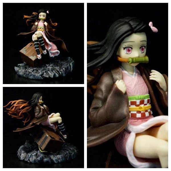 Dee Manshe Ghost Annihilation Blade Sitting Box Scene Stove Door Ni Douzi Handmade Anime Surrounding Model Decoration