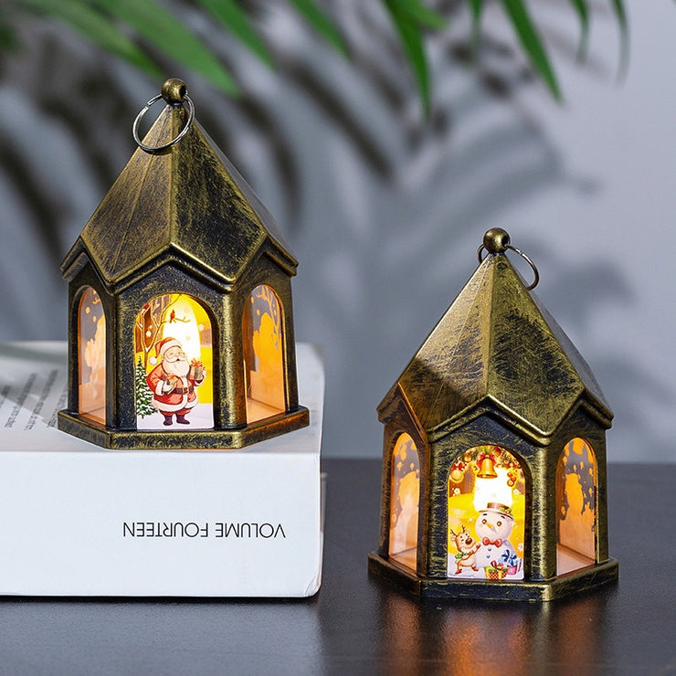 Christmas Children's Luminous Gift Retro Night Light Christmas Tree Pendant Desktop Decoration Props