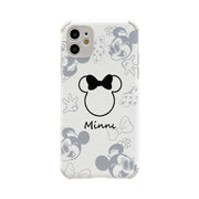 Cute Mickey Mouse suitable for iphone12 / 11pro mobile phone case Minnie skin Apple 7 / 8 protective case