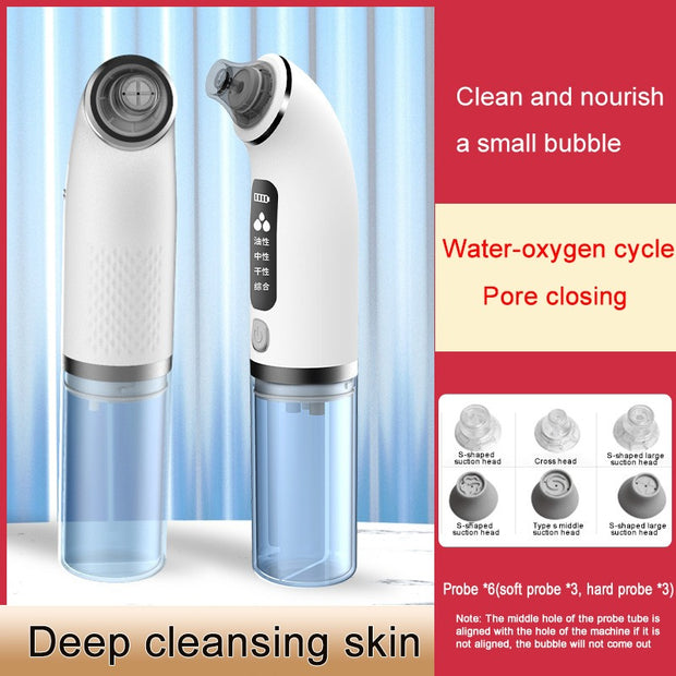 Vacuum Face Cleaner Electric Pimple Black Head Removal USB Rechargeable Water Cycle Facial Cleaning Tools