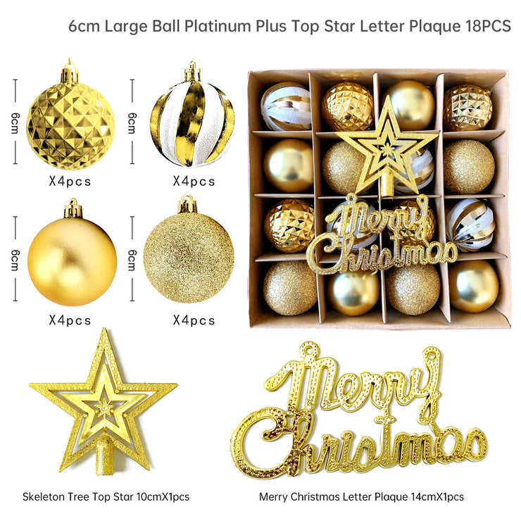 Christmas decoration 6cm electroplated ball plastic ball special-shaped painted Christmas ball gift Christmas tree pendant