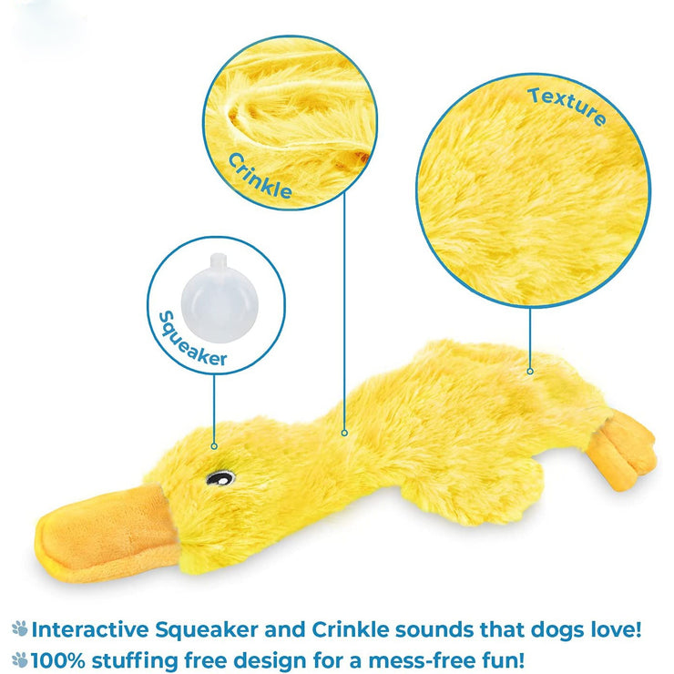 Pet Supplies Pet Filling Dog Toys Cute Unfilled Duck Chewing Plush Sound Toy Duck