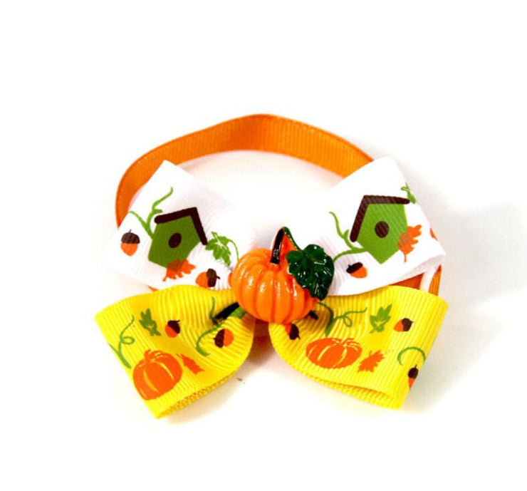 Pet Pumpkin Bow Tie