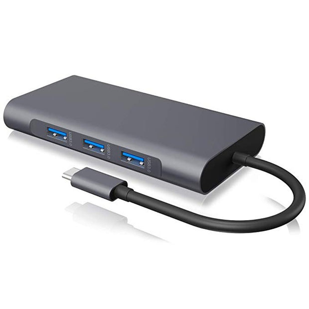 Type-C ten in one HUB docking station, multi in one MacBook laptop aluminum alloy hub