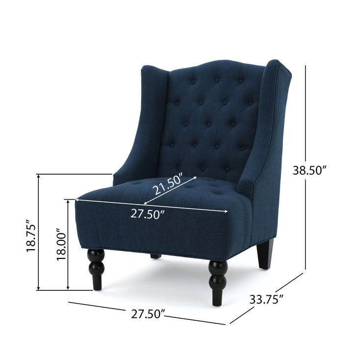 Upholstered Wingback Chair