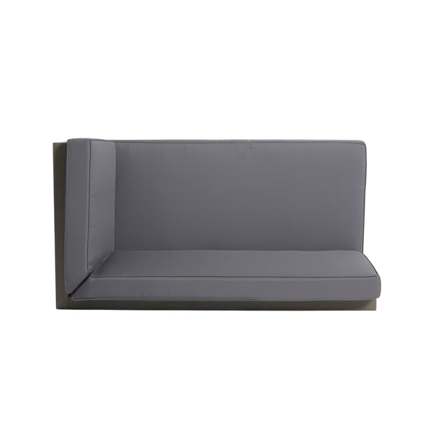 BRAVA X-BACK RIGHT CORNER BENCH, DARK GREY